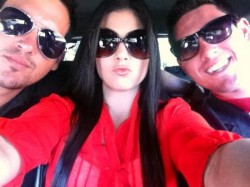 Source: Twitter Josh Murray with brother AAron and sister Stephanie